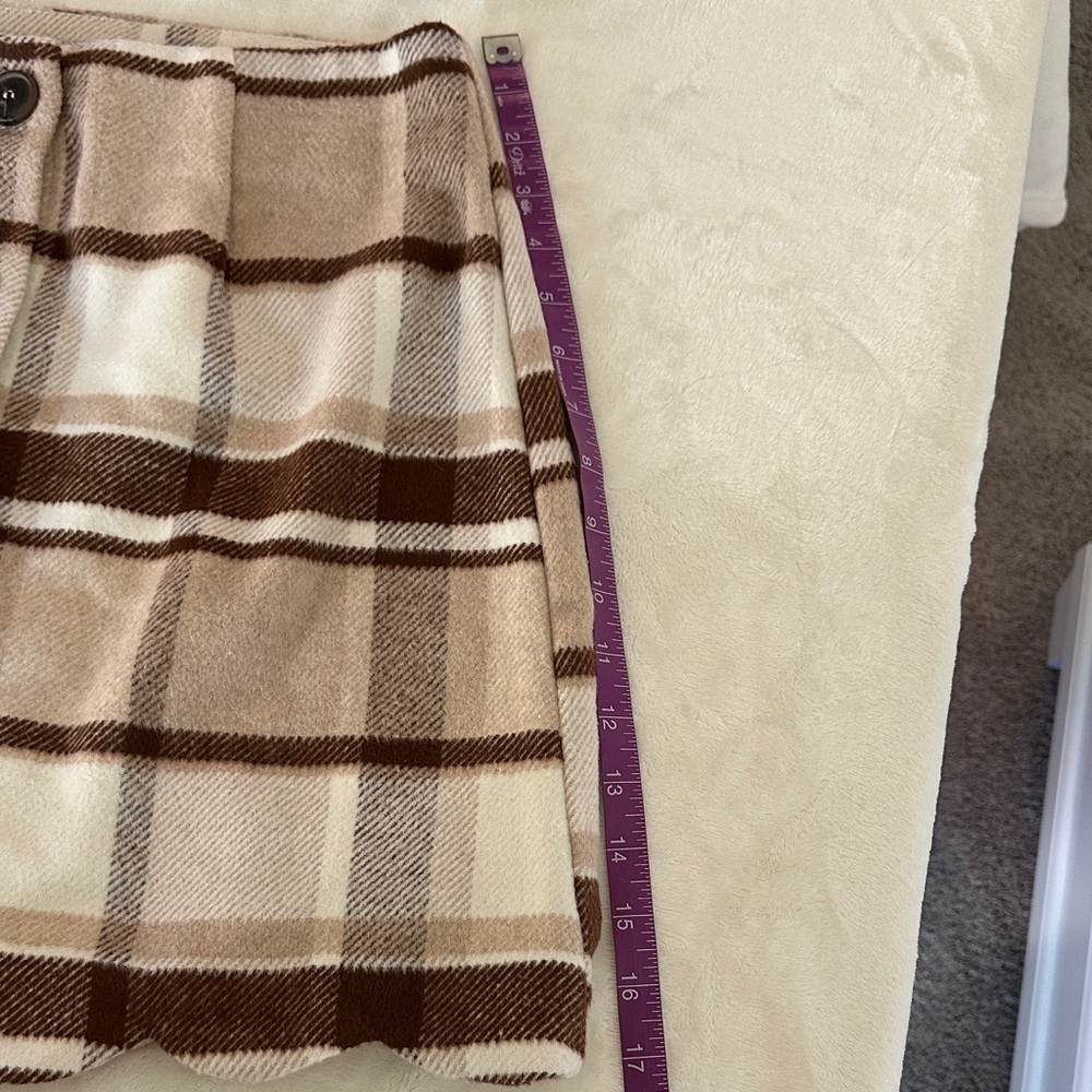 blu pepper Plaid Button-Front Skirt - Picture 4 of 8